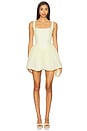 view 1 of 3 The Lina Mini Dress in Pale Yellow