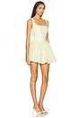 view 2 of 3 The Lina Mini Dress in Pale Yellow