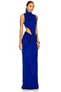 view 2 of 3 The Mohini Gown in Cobalt Blue