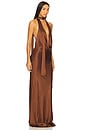 view 2 of 3 Naila Gown in Brown
