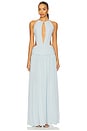 view 1 of 3 The Aquamarine Gown in Pale Blue