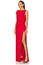 view 3 of 4 The Nyssa Gown in Red