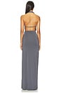 view 3 of 3 Sabine Gown in Slate Grey