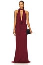 view 2 of 4 The Lisha Gown in Oxblood