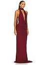 view 3 of 4 The Lisha Gown in Oxblood