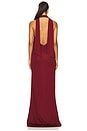 view 4 of 4 The Lisha Gown in Oxblood