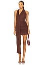 view 1 of 3 The Lisha Mini Dress in Brown