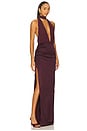 view 2 of 3 The Roja Gown in Dark Plum