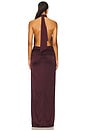 view 3 of 3 The Roja Gown in Dark Plum