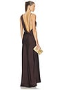 view 1 of 5 Mirella Gown in Chocolate Brown