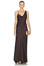 view 2 of 5 Mirella Gown in Chocolate Brown