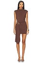 view 1 of 3 Nicolette Mini Dress in Chocolate Brown