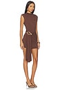 view 2 of 3 Nicolette Mini Dress in Chocolate Brown