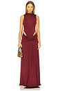 view 1 of 3 Imari Gown in Oxblood