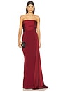 view 1 of 3 Amira Gown in Dark Red
