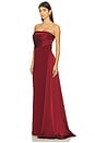view 2 of 3 Amira Gown in Dark Red