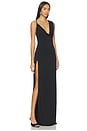 view 2 of 3 Tessa Draped Shoulder Maxi Dress in Black
