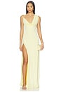 view 1 of 3 Tessa Draped Shoulder Maxi Dress in Yellow