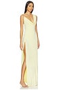 view 2 of 3 Tessa Draped Shoulder Maxi Dress in Yellow