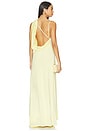 view 3 of 3 Tessa Draped Shoulder Maxi Dress in Yellow