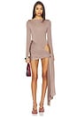 view 1 of 4 Imari Mini Dress in Taupe