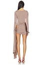 view 4 of 4 Imari Mini Dress in Taupe
