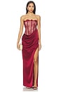 view 1 of 3 Nalani Maxi Dress in Oxblood