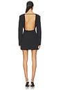 view 4 of 4 x Christina Elezaj Amina Blazer Mini Dress in Black