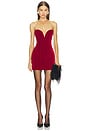view 1 of 3 Asma Mini Dress in Deep Red