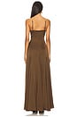 view 3 of 3 VESTIDO LARGO CLARA in Brown