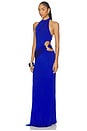 view 2 of 3 The Evanna Gown in Cobalt