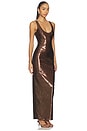 view 2 of 4 Janhvi Maxi Dress in Chocolate Brown