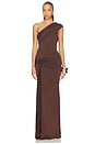view 1 of 3 Rani Gown in Chocolate Brown