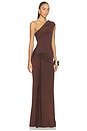 view 2 of 3 Rani Gown in Chocolate Brown
