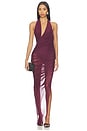 view 1 of 4 VESTIDO NOAM in Deep Plum