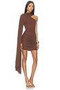 view 2 of 4 ALLONA MINI DRESS 미니 원피스 in Chocolate Brown