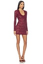view 2 of 3 Saba Mini Dress in Oxblood