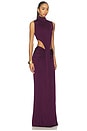 view 2 of 4 THE MOHINI 가운 in Plum