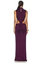 view 3 of 4 THE MOHINI 가운 in Plum