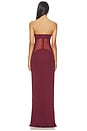 view 3 of 3 The Sadira Maxi Dress in Wine