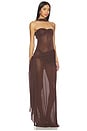 view 2 of 4 Smita Gown in Chocolate Brown
