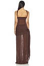 view 3 of 4 Smita Gown in Chocolate Brown