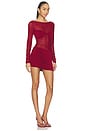 view 2 of 5 Ayala Mini Dress in Burgundy