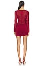 view 3 of 5 Ayala Mini Dress in Burgundy