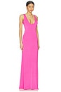 view 3 of 4 VESTIDO LARGO AYLA in Hot Pink