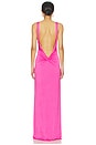view 4 of 4 VESTIDO LARGO AYLA in Hot Pink
