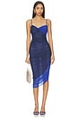 view 1 of 4 Kavya Midi Dress in Navy & Cobalt