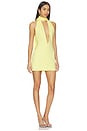 view 2 of 3 Phoebe Mini Dress in Pastel Yellow