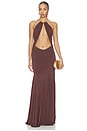 view 1 of 3 Marla Maxi Dress in Chocolate Brown