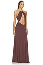 view 2 of 3 Marla Maxi Dress in Chocolate Brown